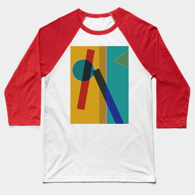 cubism Baseball T-Shirt by teplyakovsergey